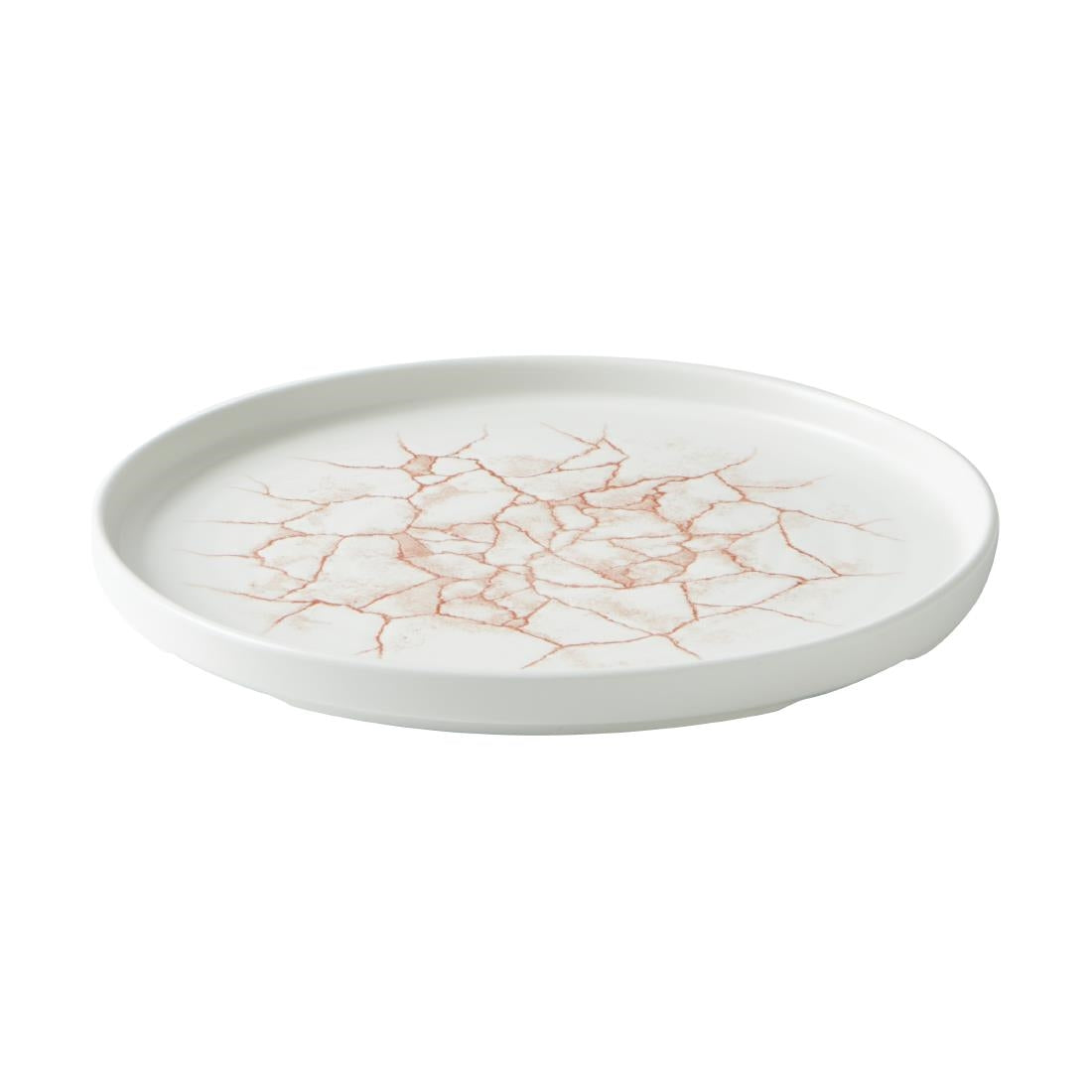 Churchill Studio Prints Kintsugi Walled Plates Coral 260mm (Pack of 6) - CX689 Plates Churchill