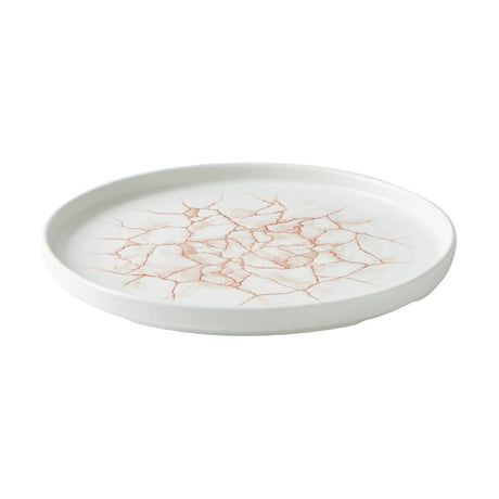 Churchill Studio Prints Kintsugi Walled Plates Coral 260mm (Pack of 6) - CX689 Plates Churchill