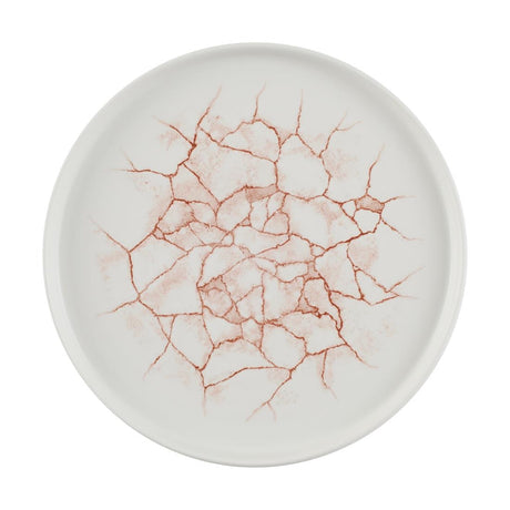 Churchill Studio Prints Kintsugi Walled Plates Coral 260mm (Pack of 6) - CX689 Plates Churchill