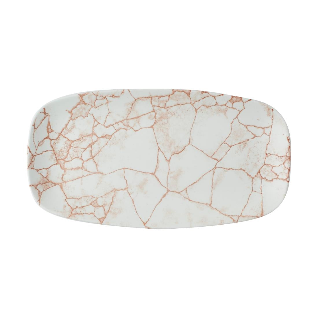 Churchill Studio Prints Kintsugi Oblong Plates Coral 298X152mm (Pack of 12) - CX690 Plates Churchill