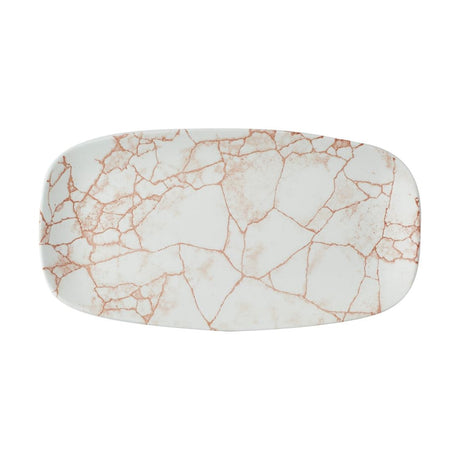Churchill Studio Prints Kintsugi Oblong Plates Coral 298X152mm (Pack of 12) - CX690 Plates Churchill