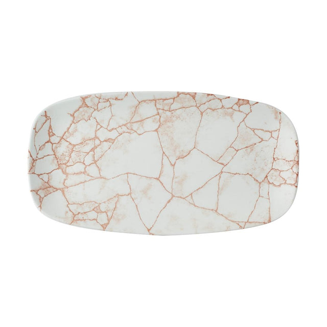 Churchill Studio Prints Kintsugi Oblong Plates Coral 298X152mm (Pack of 12) - CX690 Plates Churchill