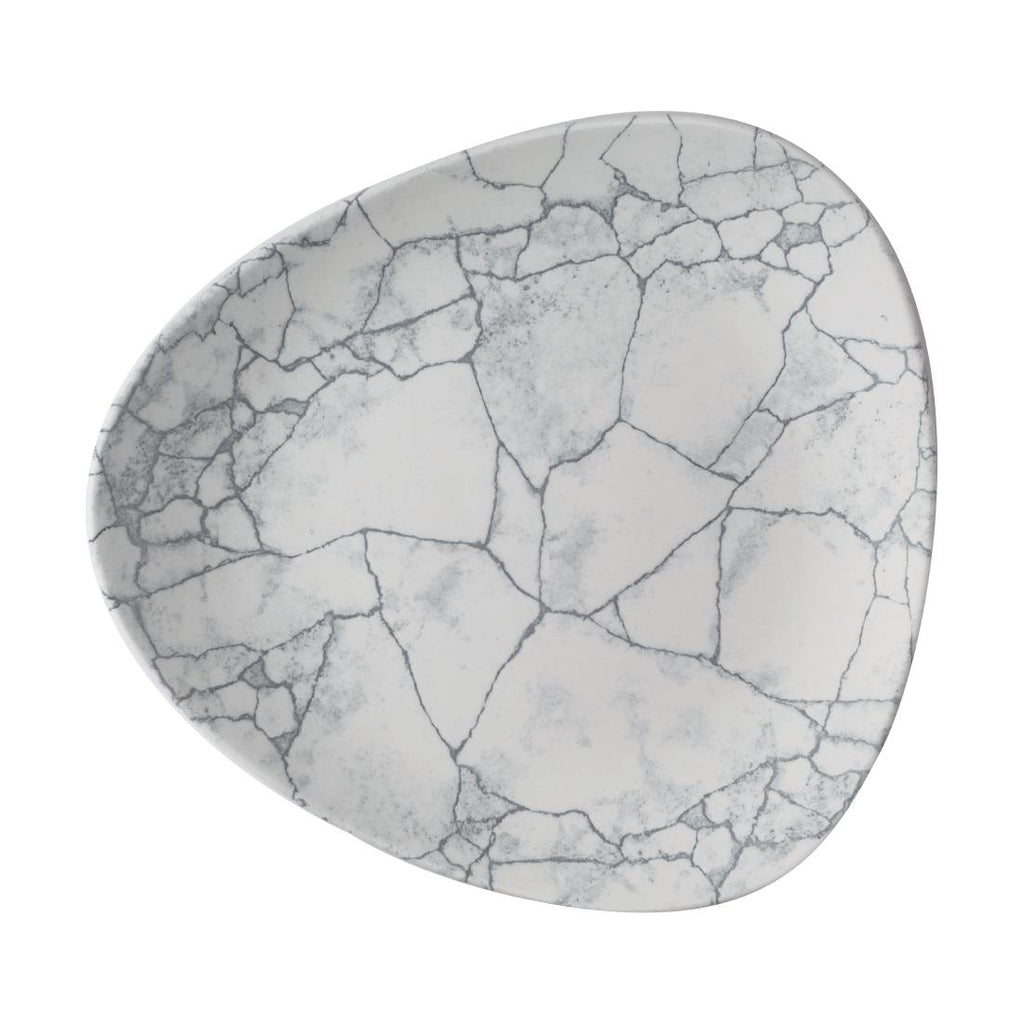 Churchill Studio Prints Kintsugi Pearl Grey Lotus Plates 254mm (Pack of 12) - CX692 Plates Churchill