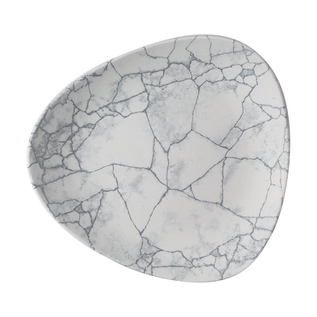 Churchill Studio Prints Kintsugi Pearl Grey Lotus Plates 254mm (Pack of 12) - CX692 Plates Churchill