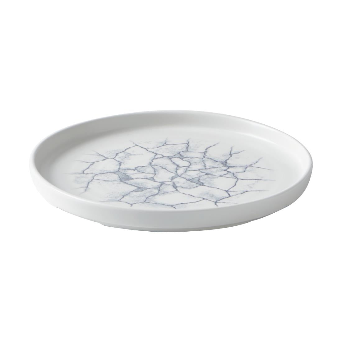 Churchill Studio Prints Kintsugi Pearl Walled Plates Grey 220mm (Pack of 6) - CX697 Plates Churchill