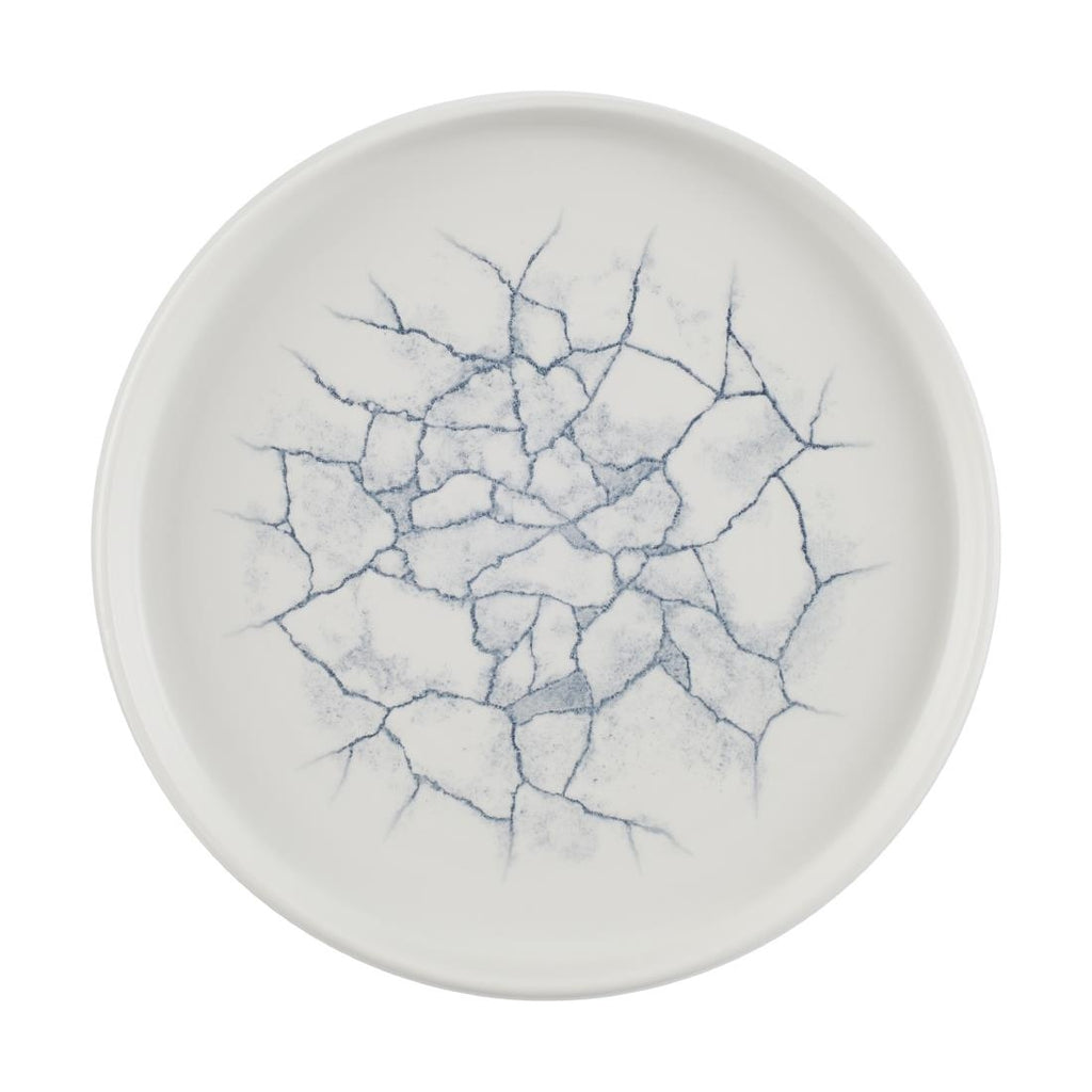 Churchill Studio Prints Kintsugi Pearl Walled Plates Grey 220mm (Pack of 6) - CX697 Plates Churchill