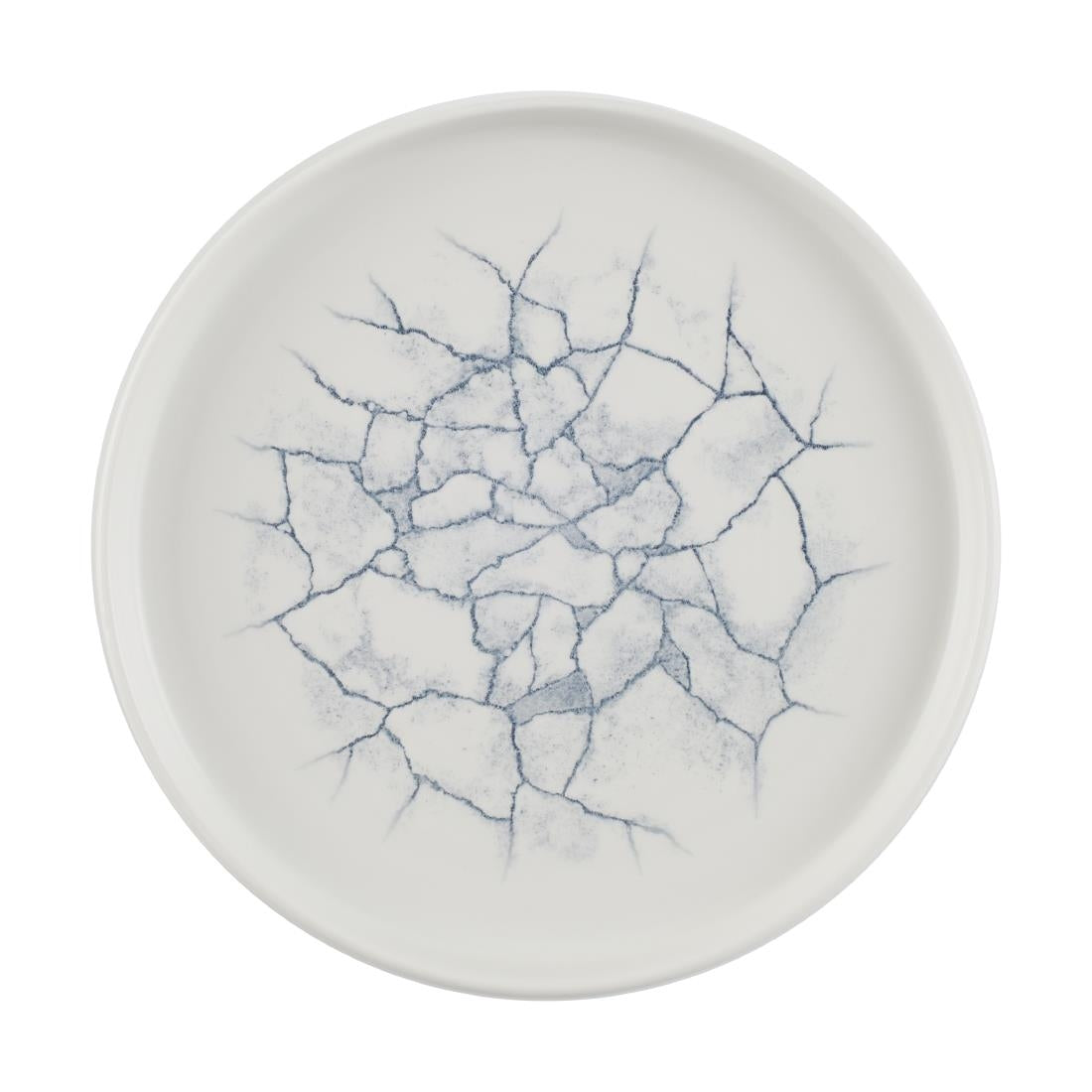 Churchill Studio Prints Kintsugi Pearl Walled Plates Grey 220mm (Pack of 6) - CX697 Plates Churchill