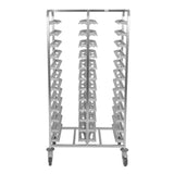 Matfer Bourgeat 24 Tray Cafeteria Trolley Grey - CX729  Matfer Bourgeat   