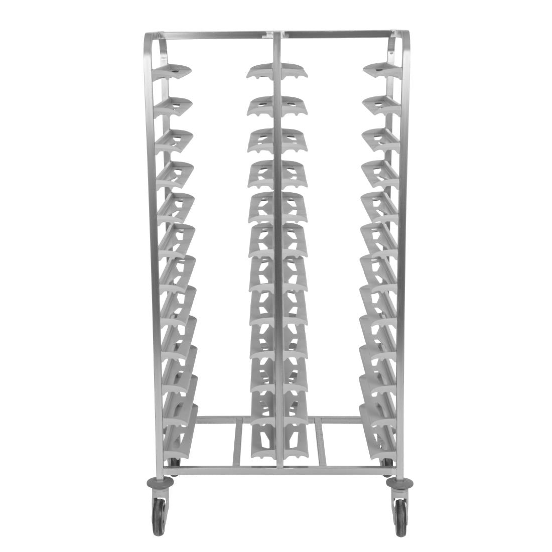Matfer Bourgeat 24 Tray Cafeteria Trolley Grey - CX729  Matfer Bourgeat   