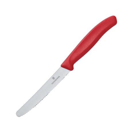 Victorinox Tomato/Utility Knife Serrated Edge Red 11cm - CX751  Victorinox   