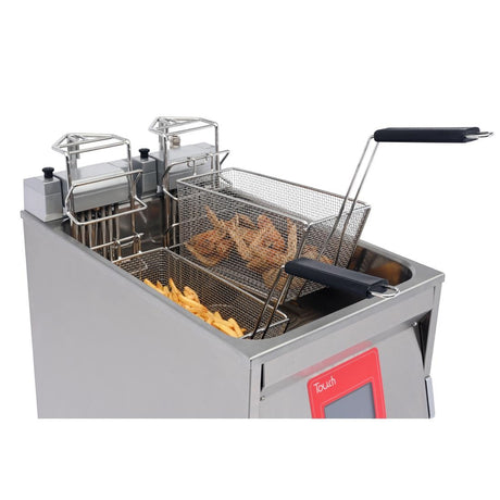 FriFri Touch 412 Electric Free Standing Single Tank Filtration Fryer TL412M31G0 - CX896 Freestanding Electric Fryers FriFri