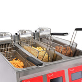 FriFri Touch 633 Electric Free Standing Triple Tank Filtration Fryer TL633M31G0 - CX899 Freestanding Electric Fryers FriFri