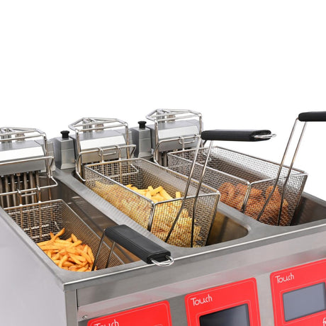 FriFri Touch 633 Electric Free Standing Triple Tank Filtration Fryer TL633M31G0 - CX899 Freestanding Electric Fryers FriFri