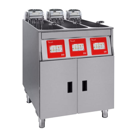 FriFri Touch 633 Electric Free Standing Triple Tank Filtration Fryer TL633M31G0 - CX899 Freestanding Electric Fryers FriFri