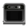 Rubbermaid Configure Recycling Bin with Landfill Label Black 87Ltr - CX970  Rubbermaid   