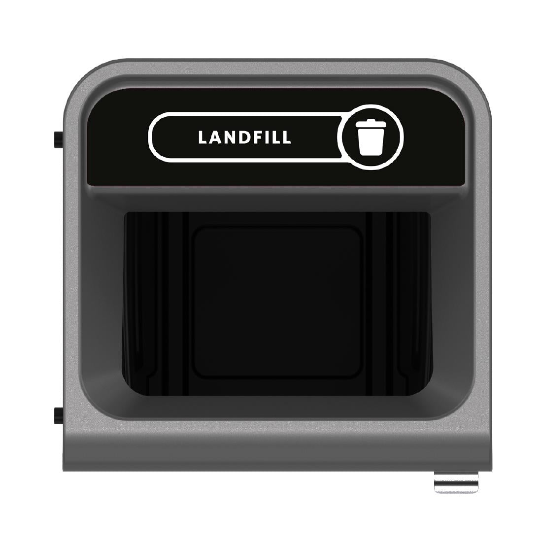 Rubbermaid Configure Recycling Bin with Landfill Label Black 87Ltr - CX970  Rubbermaid   