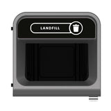 Rubbermaid Configure Recycling Bin with Landfill Label Black 87Ltr - CX970  Rubbermaid   