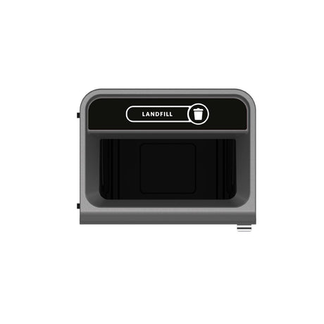 Rubbermaid Configure Recycling Bin with Landfill Label Black 125Ltr - CX971  Rubbermaid   