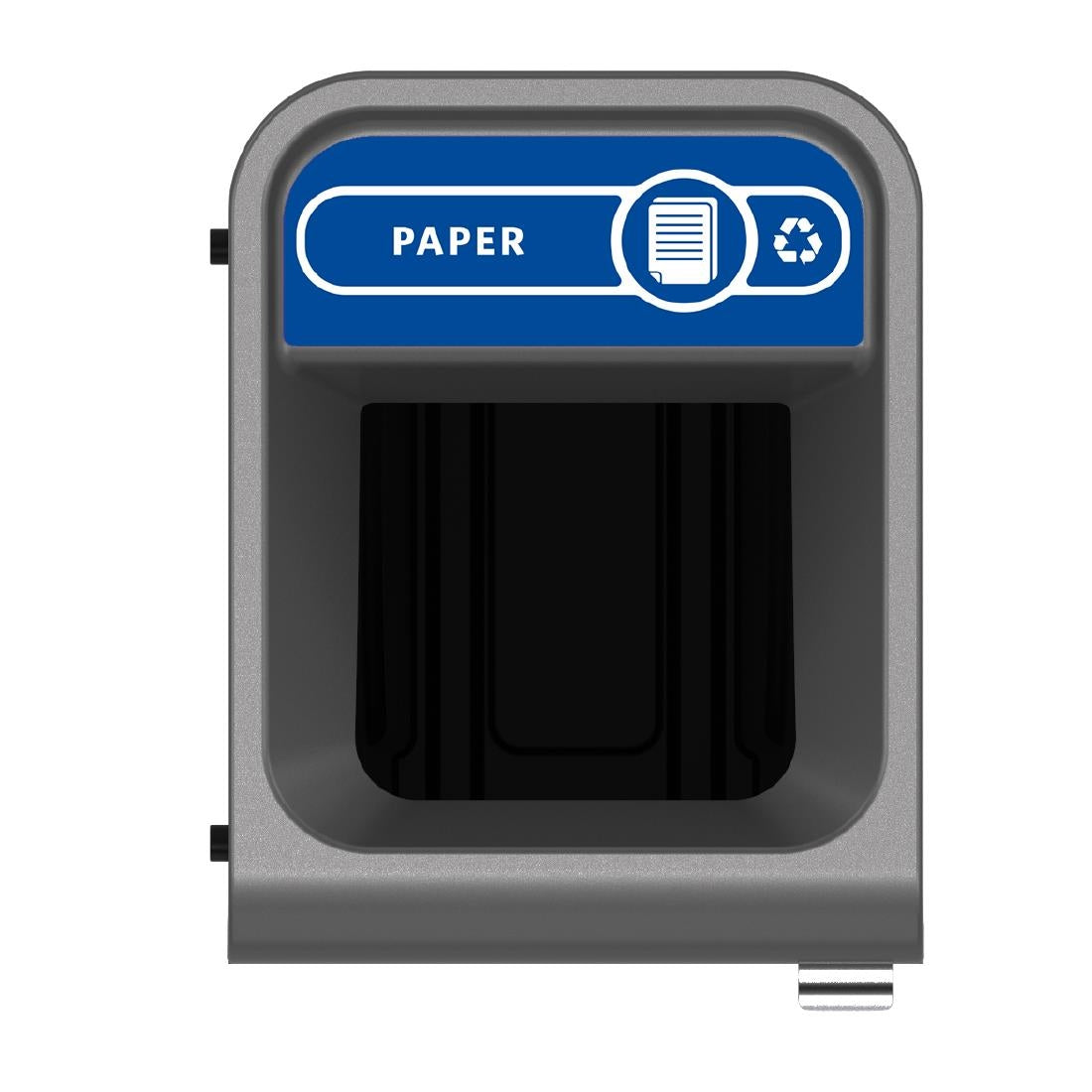 Rubbermaid Configure Recycling Bin with Paper Recycling Label Blue 57Ltr - CX975  Rubbermaid   