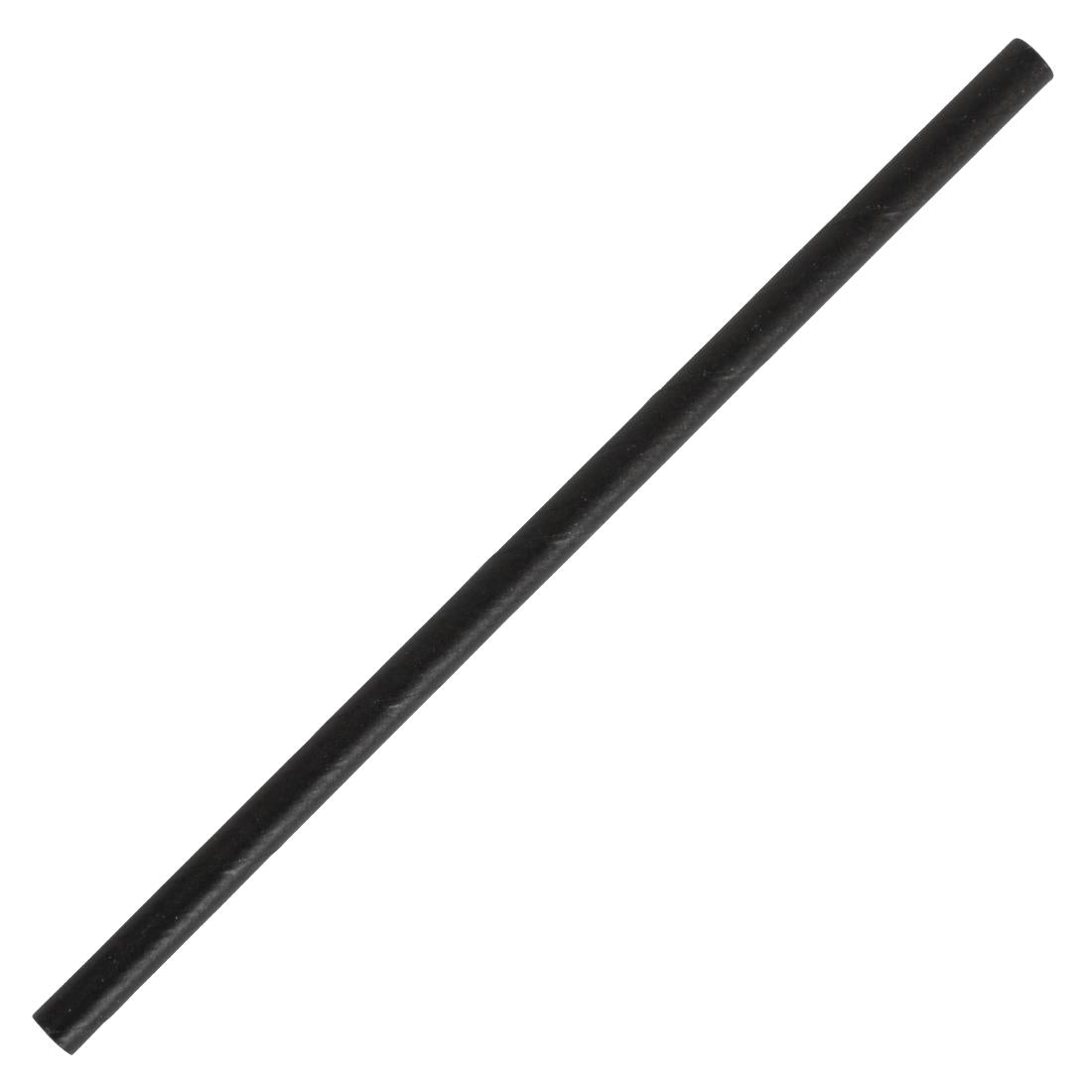 Fiesta Compostable Paper Cocktail Stirrer Straws Black (Pack of 250) - CY080  Fiesta   