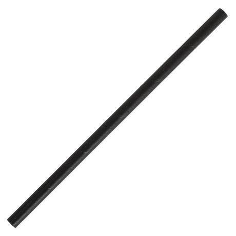 Fiesta Compostable Paper Cocktail Stirrer Straws Black (Pack of 250) - CY080  Fiesta   