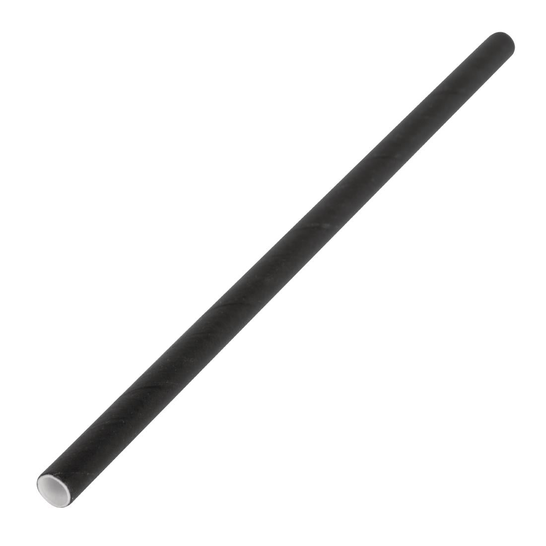 Fiesta Compostable Paper Cocktail Stirrer Straws Black (Pack of 250) - CY080  Fiesta   