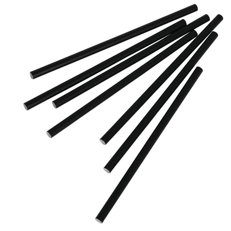 Fiesta Compostable Paper Cocktail Stirrer Straws Black (Pack of 250) - CY080  Fiesta   