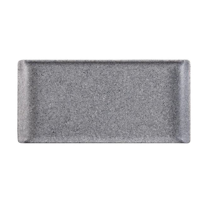 Churchill Melamine Rectangular Trays Granite 300mm (Pack of 6) - CY771  Churchill   