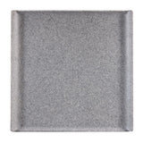 Churchill Melamine Square Trays Granite 303mm (Pack of 4) - CY772  Churchill   