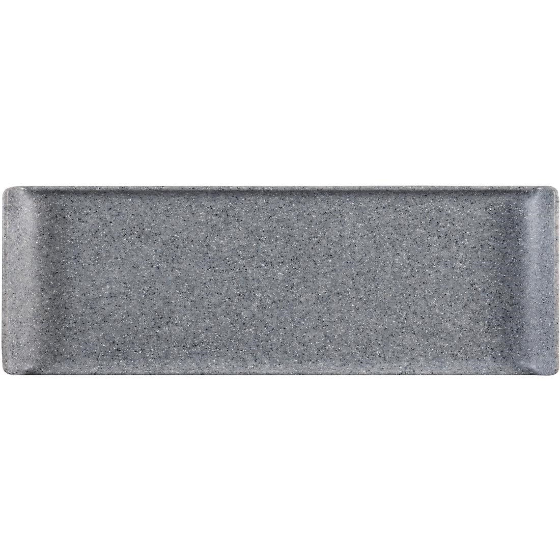Churchill Melamine Rectangular Trays Granite 560mm (Pack of 4) - CY773  Churchill   