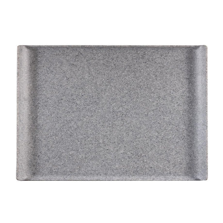 Churchill Melamine GN 1/1 Rectangular Trays Granite 530mm (Pack of 2) - CY774  Churchill   