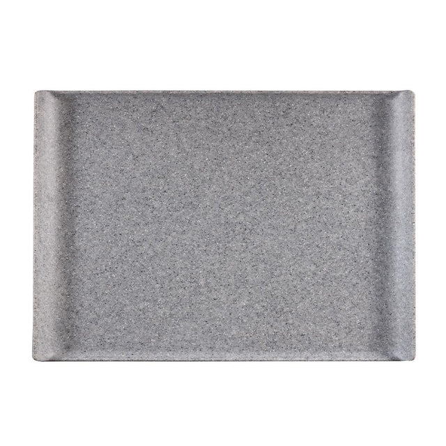 Churchill Melamine GN 1/1 Rectangular Trays Granite 530mm (Pack of 2) - CY774  Churchill   