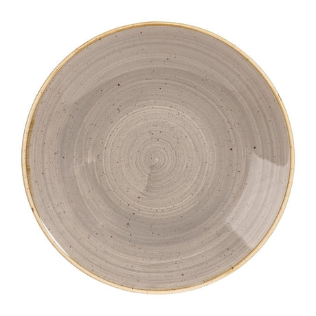 Churchill Stonecast Deep Coupe Plates Grey 255mm (Pack of 12) - CY826 Plates Churchill