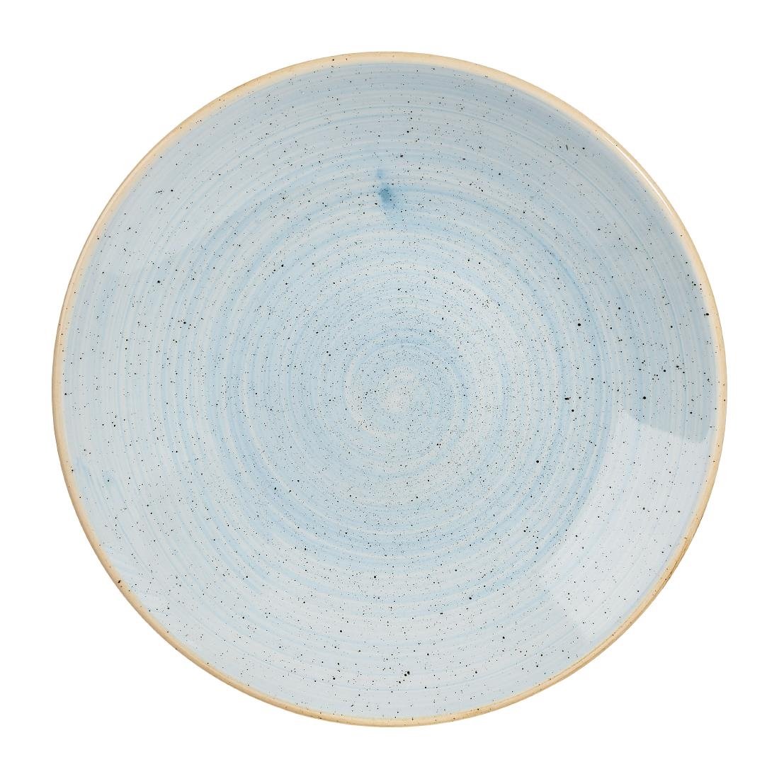Churchill Stonecast Deep Coupe Plates Duck Egg Blue 225mm (Pack of 12) - CY832 Plates Churchill