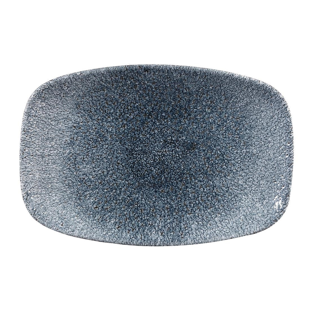 Churchill Studio Prints Raku Rectangular Plate Topaz Blue 237mm (Pack of 12) - CY903 Plates Churchill