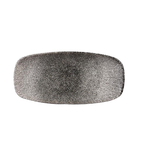 Churchill Studio Prints Raku Rectangular Plate Quartz Black 269mm (Pack of 12) - CY905 Plates Churchill