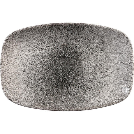 Churchill Studio Prints Raku Rectangular Plate Quartz Black 237mm (Pack of 12) - CY906 Plates Churchill