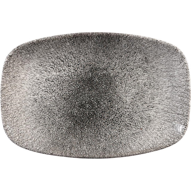 Churchill Studio Prints Raku Rectangular Plate Quartz Black 237mm (Pack of 12) - CY906 Plates Churchill