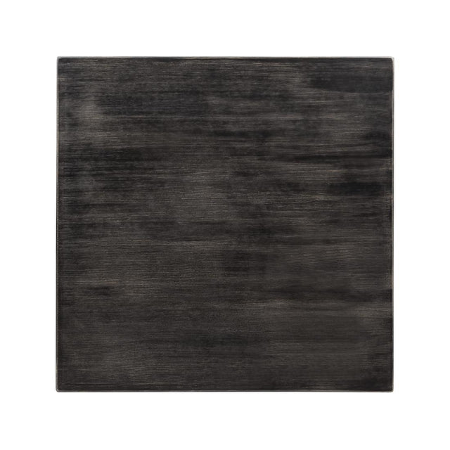 Bolero Pre-drilled Square Tabletop Vintage Black 700mm - CY969 Wood Effect Table Tops Bolero   