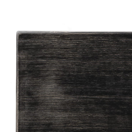 Bolero Pre-drilled Square Tabletop Vintage Black 700mm - CY969 Wood Effect Table Tops Bolero   