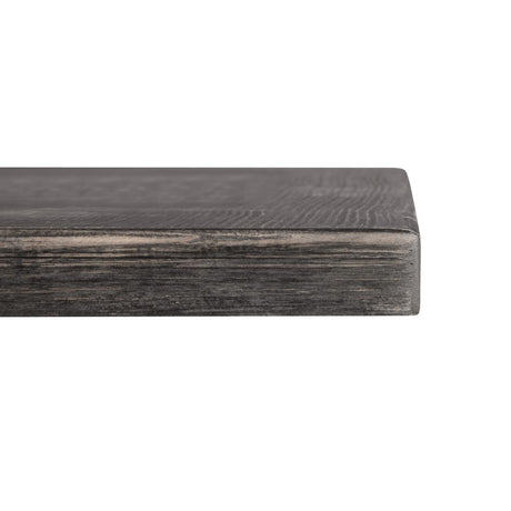 Bolero Pre-drilled Square Tabletop Vintage Black 700mm - CY969 Wood Effect Table Tops Bolero   