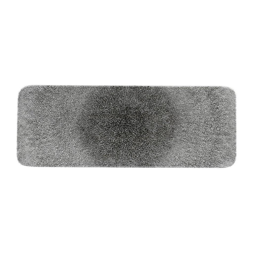 Churchill Raku Rectangular Tiles Quartz Black 140 x 376mm (Pack of 4) - CY987 Churchill Super Vitrified Churchill   