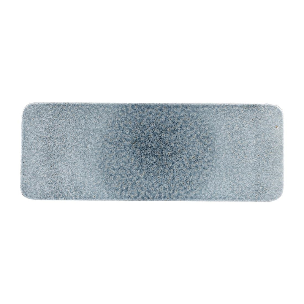 Churchill Raku Rectangular Tiles Topaz Blue 140 x 376mm (Pack of 4) - CY989 Churchill Super Vitrified Churchill   