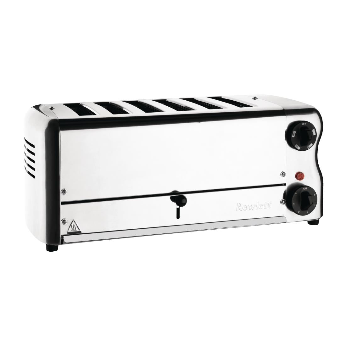 Rowlett Esprit 6 Slot Toaster Chrome w/2x Additional Elements & Sandwich Cage - CH185  Rowlett   