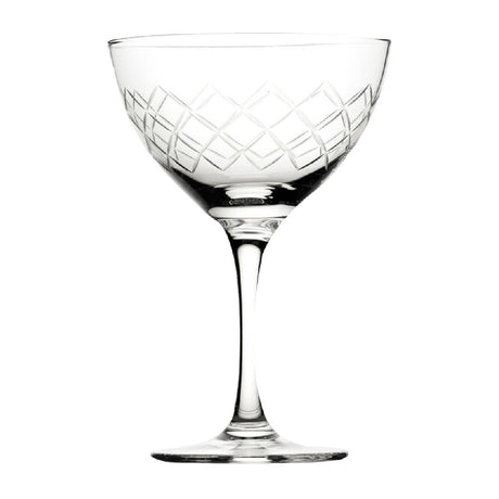 Utopia Raffles Diamond Martini Glasses 190ml (Pack of 6) - CZ052 Cocktail Glasses Utopia   