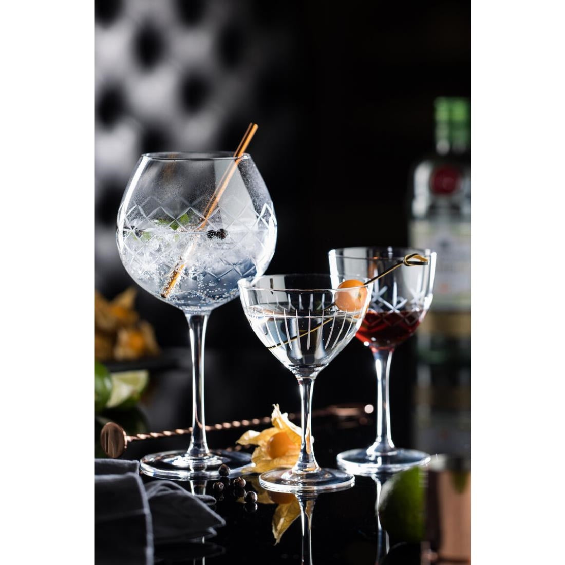 Utopia Raffles Vintage Martini Glasses 190ml (Pack of 6) - CZ053 Cocktail Glasses Utopia   