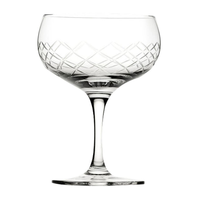 Utopia Raffles Diamond Coupe Glasses 160ml (Pack of 6) - CZ056 Champagne Glasses Utopia   
