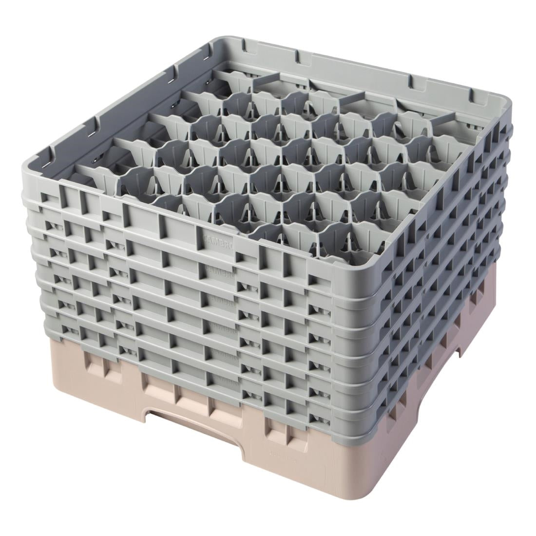 Cambro Camrack Beige 30 Compartments Max Glass Height 298mm - CZ107  Cambro   