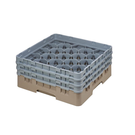 Cambro Camrack Beige 20 Compartments Max Glass Height 156mm - CZ111  Cambro   
