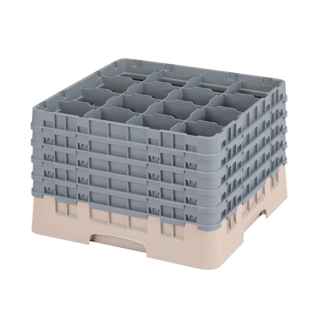 Cambro Camrack Beige 16 Compartments Max Glass Height 279mm - CZ116  Cambro   